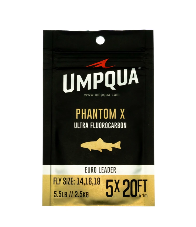 Leaders & Tippet Umpqua Phantom X Fluorocarbon Euro Leader 1 Leaders & Tippet Umpqua Phantom X Fluorocarbon Euro Leader