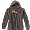 Off The Water Orvis Logo Hoodie Grey