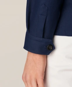 Eton Double Faced Overshirt Navy Off The Water 7 Eton Double Faced Overshirt Navy Off The Water