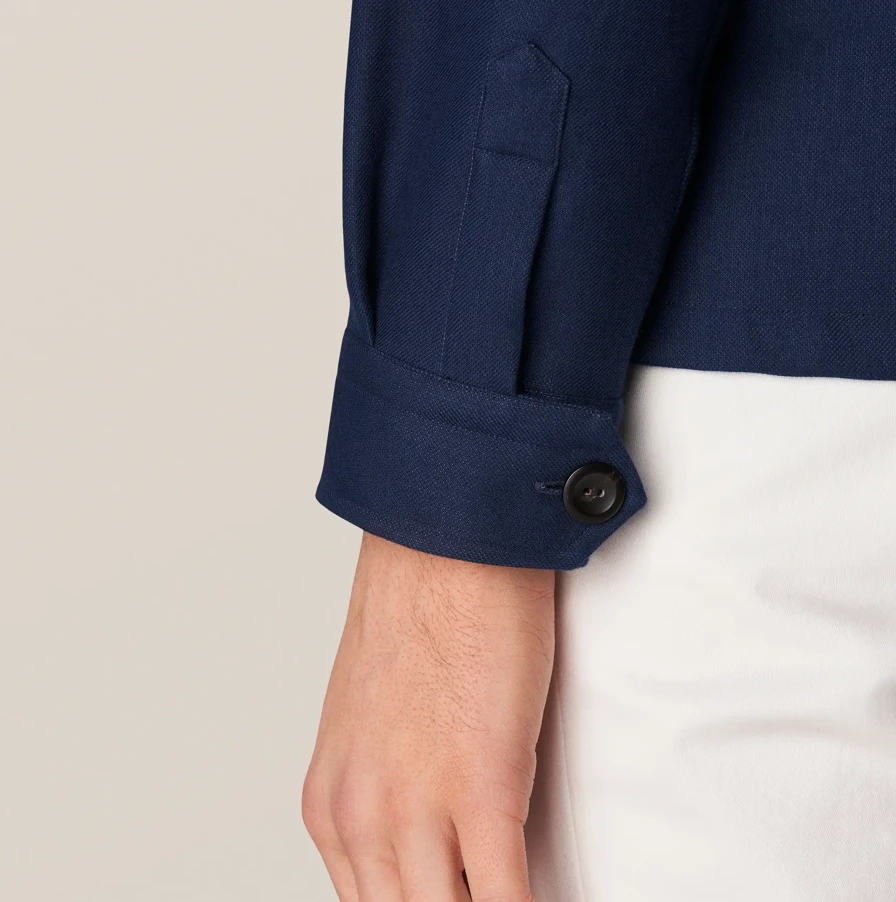 Eton Double Faced Overshirt Navy Off The Water 4 Eton Double Faced Overshirt Navy Off The Water