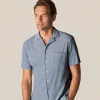 Eton Grey Terry Cloth Resort Shirt