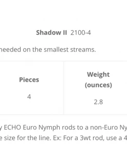 Echo Shadow II ESN Fly Rod Rods & Reels