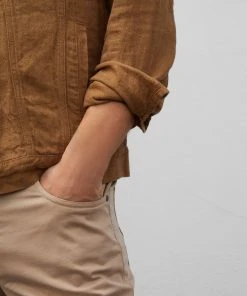 Billy Reid Tupelo Trucker Jacket Linen Off The Water 12 Billy Reid Tupelo Trucker Jacket Linen Off The Water