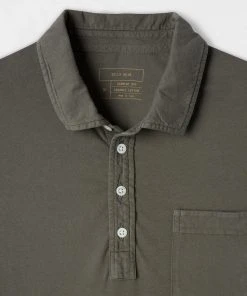 Billy Reid Pensacola Polo Washed Grey