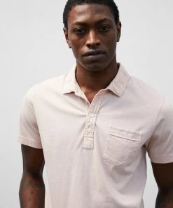 Billy Reid Pensacola Polo Blush Casual Shirts