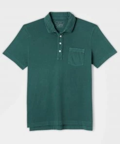 Casual Shirts Billy Reid Pensacola Polo Forest Green