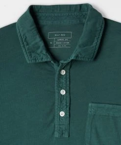 Casual Shirts Billy Reid Pensacola Polo Forest Green