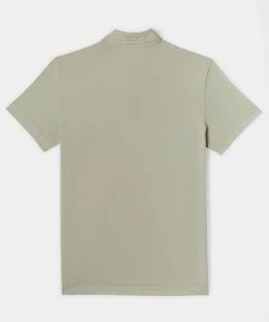 Billy Reid Pensacola Polo Stone Grey Casual Shirts